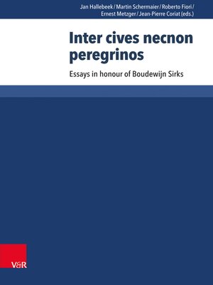 cover image of Inter cives necnon peregrinos